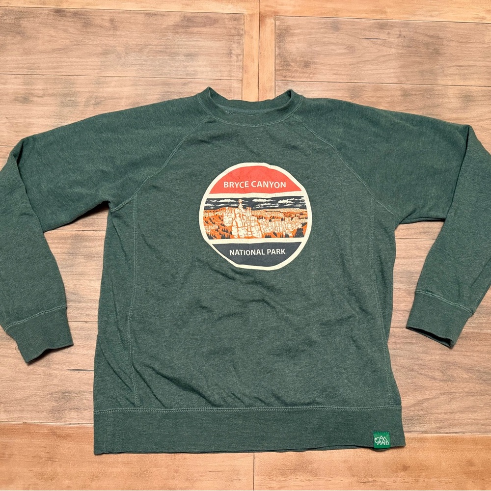 Bryce Canyon National Park Men's Crewneck Sweater - Green